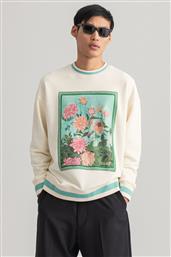 ΑΝΔΡΙΚΗ ΜΠΛΟΥΖΑ ΦΟΥΤΕΡ ΜΕ GRAPHIC PRINT ''DAHLIA'' - 2036015 ΚΡΕΜ GANT