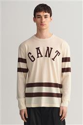 ΑΝΔΡΙΚΗ ΜΠΛΟΥΖΑ ΜΕ LOGO PRINT RELAXED FIT - 2034000 ΚΡΕΜ GANT