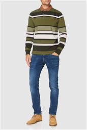 ΑΝΔΡΙΚΗ ΜΠΛΟΥΖΑ ΜΕ ΡΙΓΕ ΣΧΕΔΙΟ ''MULTI STRIPE HEAVY RUGGER'' - 2025034 ΧΑΚΙ GANT