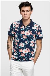 ΑΝΔΡΙΚΗ ΜΠΛΟΥΖΑ POLO FLORAL - 2022054 ΜΠΛΕ ΣΚΟΥΡΟ GANT