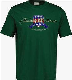 ΑΝΔΡΙΚΗ ΜΠΛΟΥΖΑ T-SHIRT REGULAR FIT - 2003353 ΠΡΑΣΙΝΟ GANT