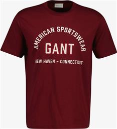 ΑΝΔΡΙΚΗ ΜΠΛΟΥΖΑ T-SHIRT REGULAR FIT - 2003364 ΜΠΟΡΝΤΟ GANT
