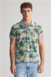 ΑΝΔΡΙΚΗ ΠΟΛΟ ΜΠΛΟΥΖΑ ΜΕ HAWAIIAN PRINT REGULAR FIT - 2062037 ΜΠΛΕ ΑΝΟΙΧΤΟ GANT