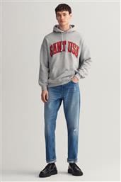 ΑΝΔΡΙΚΟ DENIM ΠΑΝΤΕΛΟΝΙ ΠΕΝΤΑΤΣΕΠΟ ΜΕ ΦΘΑΡΜΕΝΗ ΟΨΗ REGULAR FIT - 1000215 DENIM BLUE GANT