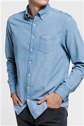 ΑΝΔΡΙΚΟ DENIM ΠΟΥΚΑΜΙΣΟ ΜΟΝΟΧΡΩΜΟ - 3040520 GANT