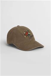 ΑΝΔΡΙΚΟ ΚΑΠΕΛΟ JOCKEY ΚΟΤΛΕ ΜΕ ΚΕΝΤΗΜΕΝΟ GRAPHIC LOGO - 9901295 TAUPE GANT