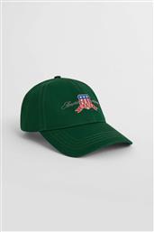 ΑΝΔΡΙΚΟ ΚΑΠΕΛΟ JOCKEY ΜΕ ΚΕΝΤΗΜΕΝΟ GRAPHIC LOGO - 9901287 ΠΡΑΣΙΝΟ GANT