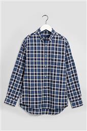 ΑΝΔΡΙΚΟ ΚΑΡΟ ΠΟΥΚΑΜΙΣΟ ΜΕ ΜΙΑ ΤΣΕΠΗ REGULAR FIT ''TECH PREP MICRO TARTAN'' - 3029530 ΜΠΛΕ GANT