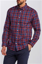 ΑΝΔΡΙΚΟ ΚΑΡΟ ΠΟΥΚΑΜΙΣΟ ΜΕ ΜΙΑ ΤΣΕΠΗ REGULAR FIT ''TECH PREP MICRO TARTAN'' - 3029530 ΚΟΚΚΙΝΟ GANT