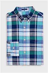 ΑΝΔΡΙΚΟ ΚΑΡΟ ΠΟΥΚΑΜΙΣΟ REGULAR FIT MADRAS - 3014630 ΜΠΛΕ GANT
