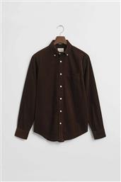 ΑΝΔΡΙΚΟ ΚΟΤΛΕ ΠΟΥΚΑΜΙΣΟ BUTTON DOWN ΜΕ ΤΣΕΠΗ ΚΑΙ ΚΕΝΤΗΜΕΝΟ ΛΟΓΟΤΥΠΟ REGULAR FIT - 3250230 ΚΑΦΕ GANT