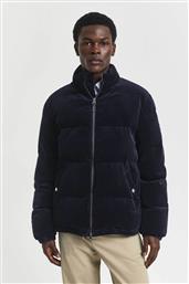 ΑΝΔΡΙΚΟ ΚΟΤΛΕ PUFFER ΜΠΟΥΦΑΝ ΜΕ ΨΗΛΟ ΛΑΙΜΟΣ ΚΑΙ LOGO PATCH REGULAR FIT - 7006558 ΜΠΛΕ ΣΚΟΥΡΟ GANT