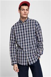 ΑΝΔΡΙΚΟ ΜΑΚΡΥΜΑΝΙΚΟ ΠΟΥΚΑΜΙΣΟ ΚΑΡΟ WINDBLOWN OXFORD REGULAR FIT - 3016530 ΜΠΛΕ ΣΚΟΥΡΟ GANT