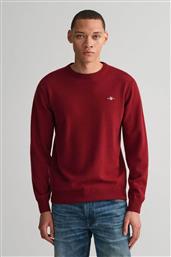 ΑΝΔΡΙΚΟ ΜΑΛΛΙΝΟ ΠΟΥΛΟΒΕΡ ΜΕ ΚΕΝΤΗΜΕΝΟ ΛΟΓΟΤΥΠΟ REGULAR FIT - 87211 ΒΥΣΣΙΝΙ GANT