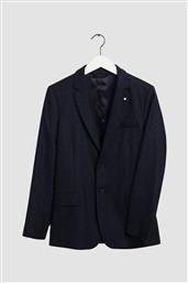 ΑΝΔΡΙΚΟ ΜΑΛΛΙΝΟ ΣΑΚΑΚΙ SLIM FIT ''HERRINGBONE'' - 7705128 ΜΠΛΕ ΣΚΟΥΡΟ GANT