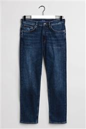 ΑΝΔΡΙΚΟ ΠΑΝΤΕΛΟΝΙ ΤΖΙΝ REGULAR STRAIGHT FIT (34L) ΜΠΛΕ ΣΚΟΥΡΟ GANT