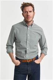 ΑΝΔΡΙΚΟ ΠΟΥΚΑΜΙΣΟ BUTTON DOWN CLASSIC POPLIN ΜΕ ΡΙΓΕ ΣΧΕΔΙΟ ΚΑΙ ΤΣΕΠΗ ΜΕ ΚΕΝΤΗΜΕΝΟ ΛΟΓΟΤΥΠΟ REGULAR FIT - 3000130 ΚΥΠΑΡΙΣΣΙ GANT