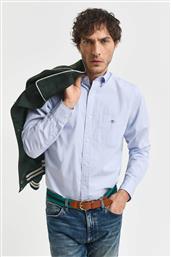 ΑΝΔΡΙΚΟ ΠΟΥΚΑΜΙΣΟ BUTTON DOWN CLASSIC POPLIN ΜΕ ΤΣΕΠΗ ΚΑΙ ΚΕΝΤΗΜΕΝΟ ΛΟΓΟΤΥΠΟ REGULAR FIT - 3000100 ΣΙΕΛ GANT