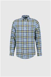 ΑΝΔΡΙΚΟ ΠΟΥΚΑΜΙΣΟ BUTTON DOWN ΜΕ ΚΑΡΟ ΣΧΕΔΙΟ ΚΑΙ ΤΣΕΠΗ ΜΕ ΚΕΝΤΗΜΕΝΟ ΛΟΓΟΤΥΠΟ REGULAR FIT - 3250040 ΚΙΤΡΙΝΟ ΑΝΟΙΧΤΟ GANT