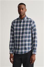 ΑΝΔΡΙΚΟ ΠΟΥΚΑΜΙΣΟ BUTTON DOWN ΜΕ ΚΑΡΟ ΣΧΕΔΙΟ REGULAR FIT - 3220034 ΜΠΛΕ ΑΝΟΙΧΤΟ GANT