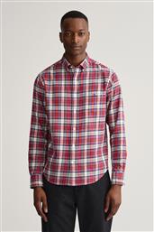 ΑΝΔΡΙΚΟ ΠΟΥΚΑΜΙΣΟ BUTTON DOWN ΜΕ ΚΑΡΟ ΣΧΕΔΙΟ REGULAR FIT - 3220034 ΚΟΚΚΙΝΟ GANT