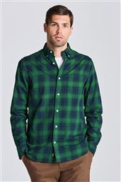 ΑΝΔΡΙΚΟ ΠΟΥΚΑΜΙΣΟ BUTTON-DOWN ΜΕ ΚΑΡΟ ΣΧΕΔΙΟ REGULAR FIT - 3220044 ΠΡΑΣΙΝΟ ΣΜΑΡΑΓΔΙ GANT