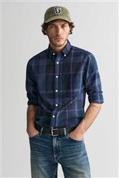 ΑΝΔΡΙΚΟ ΠΟΥΚΑΜΙΣΟ BUTTON DOWN ΜΕ ΚΑΡΟ ΣΧΕΔΙΟ REGULAR FIT - 3240178 ΜΠΛΕ ΣΚΟΥΡΟ GANT