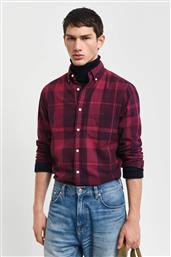 ΑΝΔΡΙΚΟ ΠΟΥΚΑΜΙΣΟ BUTTON DOWN ΜΕ ΚΑΡΟ ΣΧΕΔΙΟ REGULAR FIT - 3240178 ΜΠΟΡΝΤΟ GANT