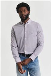 ΑΝΔΡΙΚΟ ΠΟΥΚΑΜΙΣΟ BUTTON DOWN ΜΕ ΚΑΡΟ ΣΧΕΔΙΟ REGULAR FIT - 3250214 ΜΠΟΡΝΤΟ GANT