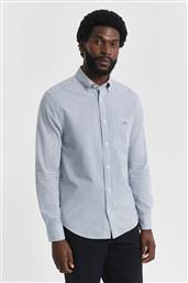 ΑΝΔΡΙΚΟ ΠΟΥΚΑΜΙΣΟ BUTTON DOWN ΜΕ ΚΑΡΟ ΣΧΕΔΙΟ REGULAR FIT - 3250214 ΠΡΑΣΙΝΟ GANT