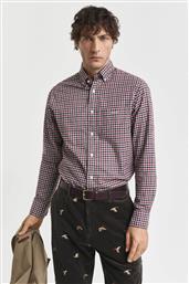 ΑΝΔΡΙΚΟ ΠΟΥΚΑΜΙΣΟ BUTTON DOWN ΜΕ ΚΑΡΟ ΣΧΕΔΙΟ REGULAR FIT - 3250233 ΜΠΟΡΝΤΟ GANT