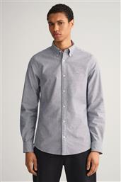 ΑΝΔΡΙΚΟ ΠΟΥΚΑΜΙΣΟ BUTTON DOWN ΜΕ ΚΕΝΤΗΜΕΝΟ ΛΟΓΟΤΥΠΟ SLIM FIT - 3220032 ΜΠΛΕ ΑΝΟΙΧΤΟ GANT