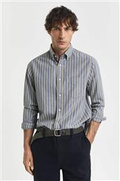 ΑΝΔΡΙΚΟ ΠΟΥΚΑΜΙΣΟ BUTTON DOWN ΜΕ ΡΙΓΕ ΣΧΕΔΙΟ REGULAR FIT - 3250206 ΜΠΛΕ ΑΝΟΙΧΤΟ GANT