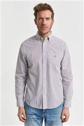 ΑΝΔΡΙΚΟ ΠΟΥΚΑΜΙΣΟ BUTTON DOWN ΜΕ ΡΙΓΕ ΣΧΕΔΙΟ REGULAR FIT - 3250211 ΜΠΟΡΝΤΟ GANT