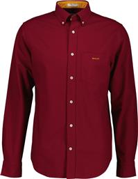 ΑΝΔΡΙΚΟ ΠΟΥΚΑΜΙΣΟ BUTTON DOWN ΜΕ ΤΣΕΠΗ ΚΑΙ ΚΕΝΤΗΜΕΝΟ ΛΟΓΟΤΥΠΟ REGULAR FIT - 3250221 ΜΠΟΡΝΤΟ GANT