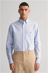 ΑΝΔΡΙΚΟ ΠΟΥΚΑΜΙΣΟ BUTTON DOWN OXFORD ΜΕ ΚΕΝΤΗΜΕΝΟ ΛΟΓΟΤΥΠΟ REGULAR FIT - 3000200 DENIM BLUE ΑΝΟΙΧΤΟ GANT