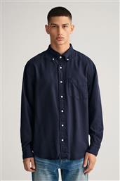 ΑΝΔΡΙΚΟ ΠΟΥΚΑΜΙΣΟ BUTTON DOWN RELAXED FIT ''GARMENT DYED LYOCELL'' - 3220065 ΜΠΛΕ ΣΚΟΥΡΟ GANT
