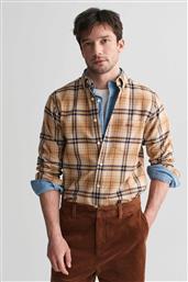 ΑΝΔΡΙΚΟ ΠΟΥΚΑΜΙΣΟ FLANNEL BUTTON DOWN ΜΕ ΚΑΡΟ ΣΧΕΔΙΟ ΚΑΙ ΤΣΕΠΗ ΜΕ ΛΟΓΟΤΥΠΟ REGULAR FIT - 3240218 ΜΠΕΖ GANT