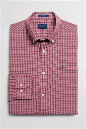 ΑΝΔΡΙΚΟ ΠΟΥΚΑΜΙΣΟ ΚΑΡΟ CHECK WINDBLOWN OXFORD SHIRT - 3021130 ΜΠΟΡΝΤΟ GANT