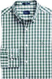 ΑΝΔΡΙΚΟ ΠΟΥΚΑΜΙΣΟ ΚΑΡΟ GINGHAM HEATHER OXFORD SHIRT - 3061500 ΠΡΑΣΙΝΟ ΑΝΟΙΧΤΟ GANT