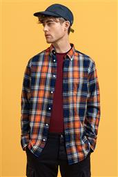 ΑΝΔΡΙΚΟ ΠΟΥΚΑΜΙΣΟ ΜΕ ΚΑΡΟ ΣΧΕΔΙΟ REGULAR FIT ''WINDBLOWN FLANNEL'' - 3029330 ΠΟΡΤΟΚΑΛΙ GANT