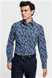 ΑΝΔΡΙΚΟ ΠΟΥΚΑΜΙΣΟ ΜΕ PAISLEY PRINT SLIM FIT - 3002576 ΜΠΛΕ ΣΚΟΥΡΟ GANT
