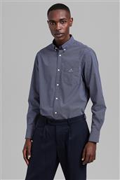 ΑΝΔΡΙΚΟ ΠΟΥΚΑΜΙΣΟ ΜΕ WEAVE PRINT REGULAR FIT - 3029430 ΜΠΛΕ ΣΚΟΥΡΟ GANT