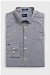 ΑΝΔΡΙΚΟ ΠΟΥΚΑΜΙΣΟ ΜΟΝΟΧΡΩΜΟ SLIM FIT ''TECH PREP OXFORD'' - 3005132 ΜΠΛΕ ΣΚΟΥΡΟ GANT