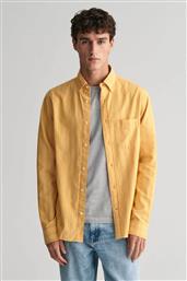 ΑΝΔΡΙΚΟ ΠΟΥΚΑΜΙΣΟ OXFORD BUTTON DOWN ΜΕ ΡΙΓΕ ΣΧΕΔΙΟ REGULAR FIT - 3240056 ΜΟΥΣΤΑΡΔΙ GANT