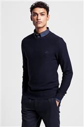 ΑΝΔΡΙΚΟ ΠΟΥΛΟΒΕΡ ΜΕ ΑΝΑΓΛΥΦΟ ΣΧΕΔΙΟ ''SIGNATURE WEAVE'' - 8050071 ΜΠΛΕ ΣΚΟΥΡΟ GANT