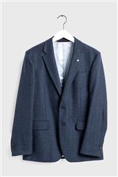 ΑΝΔΡΙΚΟ ΣΑΚΑΚΙ ΨΑΡΟΚΟΚΚΑΛΟ SLIM FIT HERRINGBONE - 7705088 ΜΠΛΕ ΣΚΟΥΡΟ GANT