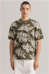 ΑΝΔΡΙΚΟ T-SHIRT ΜΕ ALL-OVER FLORAL PRINT ''DAHLIA BLOMSTER'' - 2023046 ΧΑΚΙ GANT