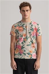 ΑΝΔΡΙΚΟ T-SHIRT ΜΕ ALL-OVER PRINT ''DAHLIA'' - 2023044 ΕΚΡΟΥ GANT