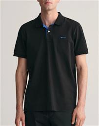 ΜΠΛΟΥΖΑ ΚΜ REG CONTRAST PIQUE SS POLO GANT